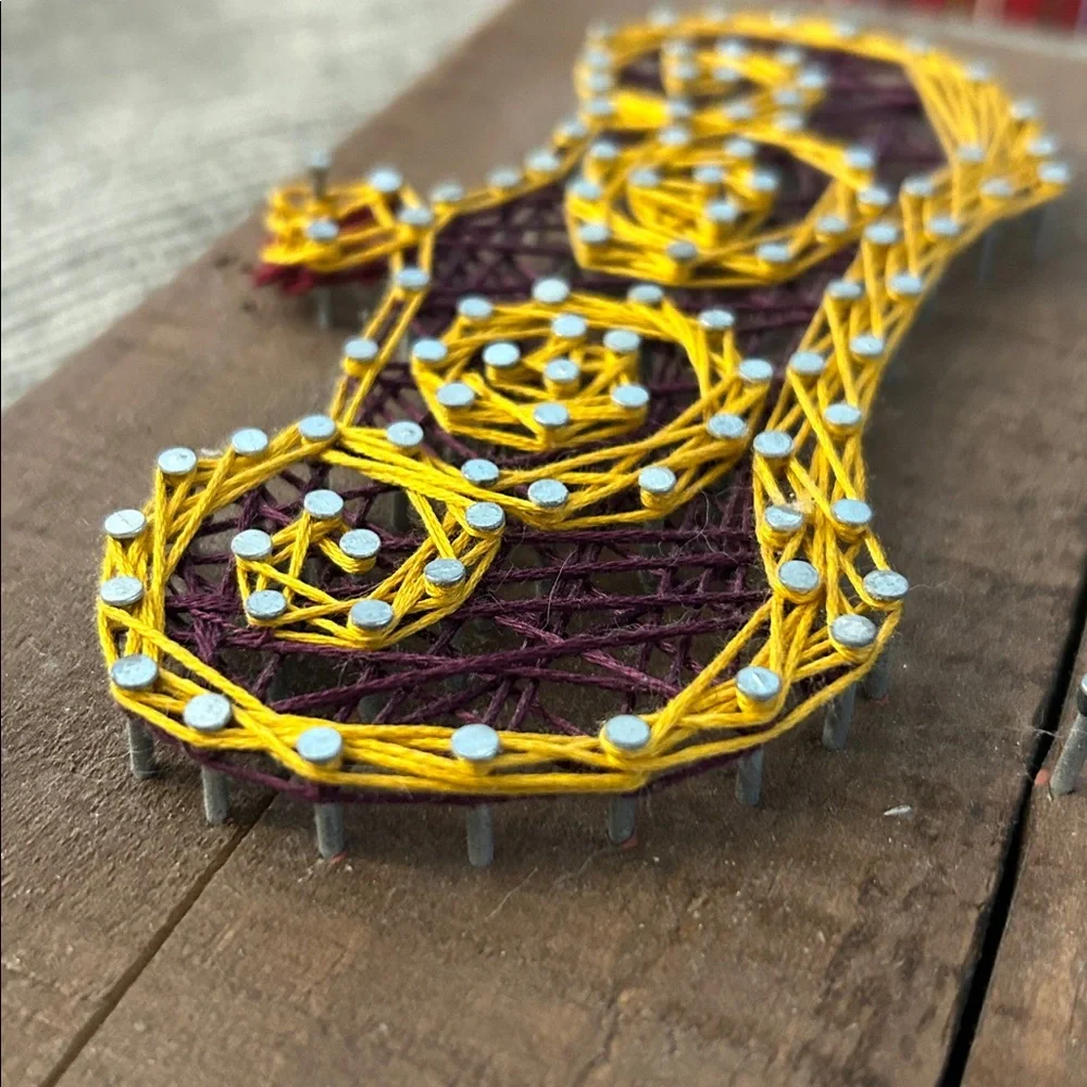 Primitives by Kathy Queen Bee String Art on Wood base